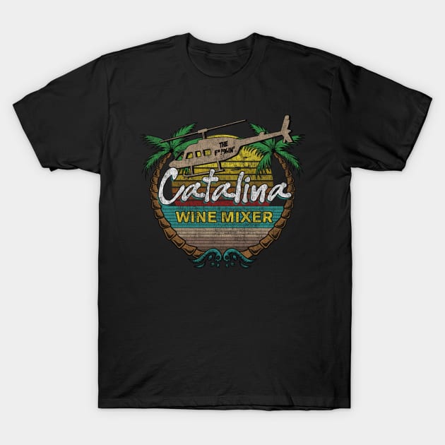 Retro Catalina Wine Mixer T-Shirt by Flippin' Sweet Gear